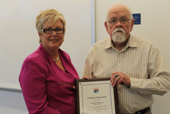 Deborah Ruster Receives Certificate